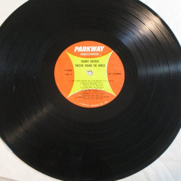 Vtg 1961 King of Twist Chubby Checker Vinyl LP Record Twistin Round the World - Picture 5 of 6